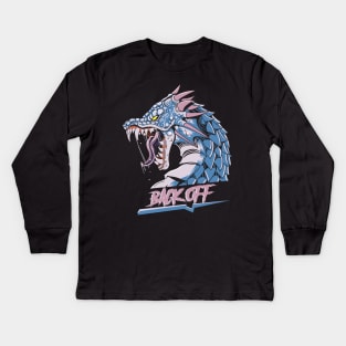 Back Off Dragon Kids Long Sleeve T-Shirt